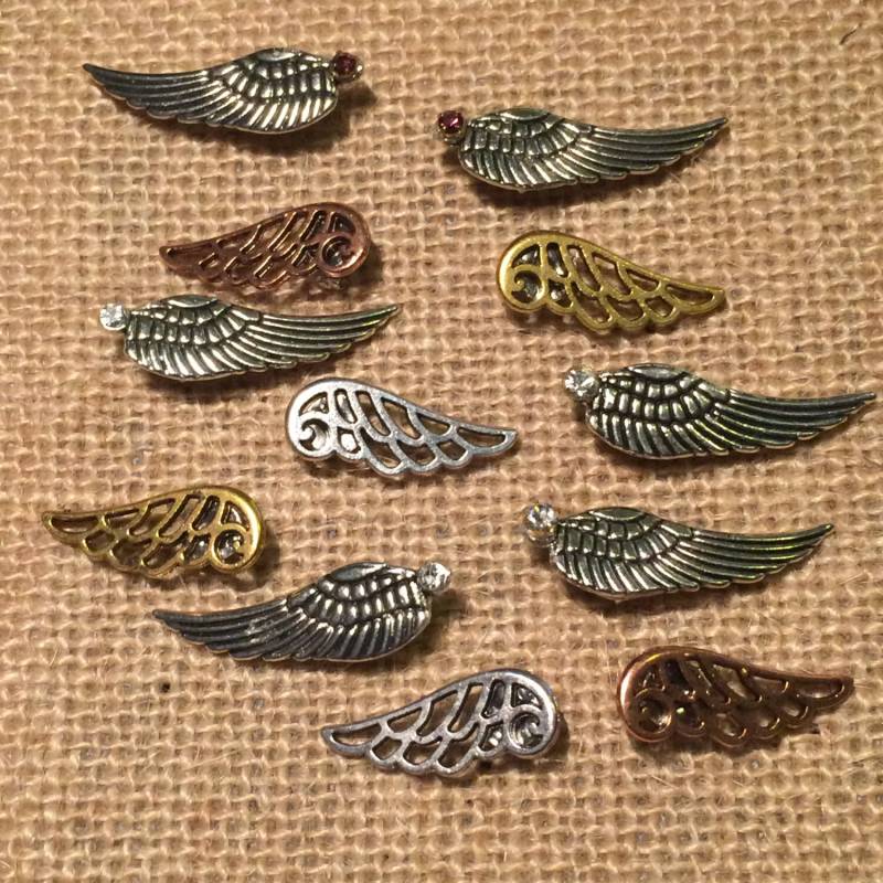 Ohrringe - Flügel | Variabel Ohrringe Mit Vintage Elementen Von Jbkreative von JBKreative