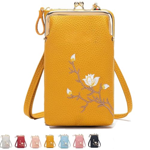 JBPPIOOUA Damen-Umhängetasche mit Handyhalter, Handytasche mit Kartenfächern, für Mädchen und Damen von JBPPIOOUA