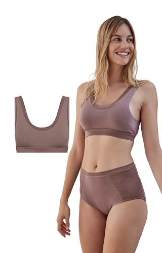 JBS of Denmark Bustier Damen (XS/2XL) | Bustier für Frauen mit Breiten Trägern | Basics Damen BH aus 65% Viskose (Bambus) | BH Damen ohne bügel | Bambus Viskose von JBS of Denmark