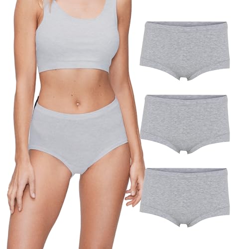 JBS of Denmark Maxi Damen Unterhosen Grau S | Unterhosen Women Hohe Taille | Bambus Unterwäsche Damen mit Bequemer Passform | High Waist Unterhosen Für Frauen von JBS of Denmark