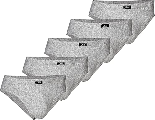 jbs Mini Slips für Herren, Unterhosen für Männer im Set aus ökologischer Baumwolle, Slip im 5er-Pack, grau, XL von jbs