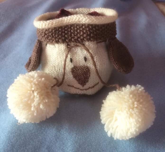 Gestrickte Hunde-Kordelzugtasche von JBSKRAFTS