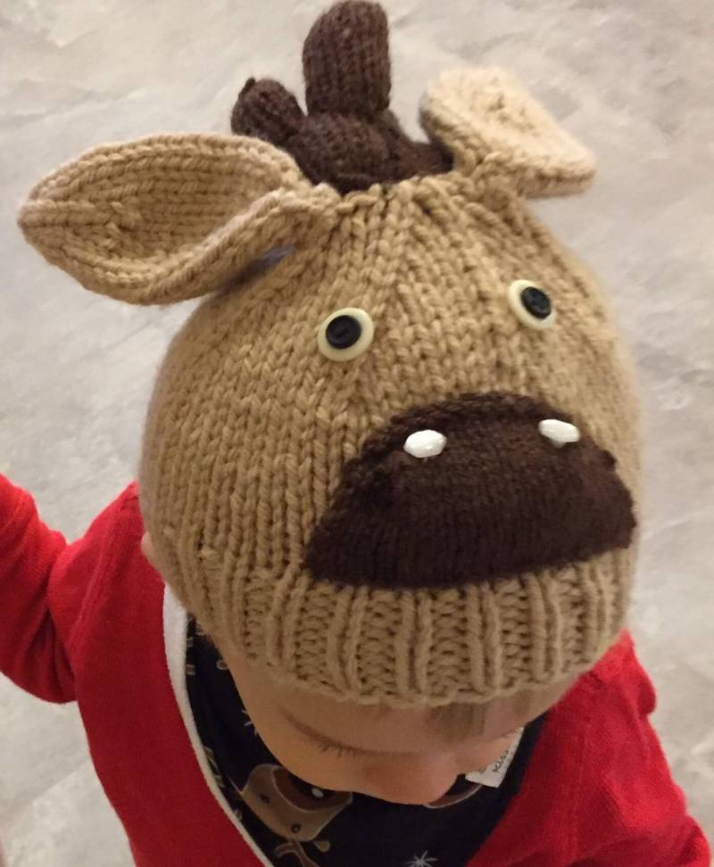 Gestrickte Rentiermütze Für Kinder/Erwachsene von JBSKRAFTS