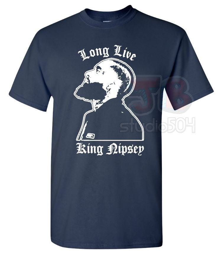 Es Lebe König Nipsey Hussle Rapper Hip Hop Rip Siegesrunde Crenshaw Cali Rap T-Shirt La Los Angeles von JBStudioDesigns9