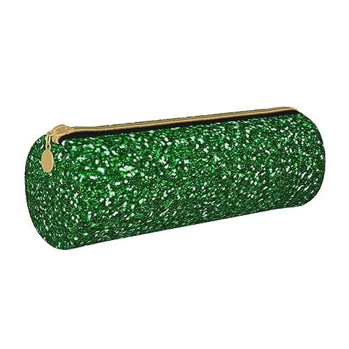 JBYJBX Federmäppchen aus Leder mit glitzerndem Pailletten-Druck, schlankes und niedliches Federmäppchen für Erwachsene, Männer und Frauen, Grün, weiß, Einheitsgröße JBYJBX Federmäppchen aus Leder mit glitzerndem Pailletten-Druck, schlankes und niedliches Federmäppchen für Erwachsene, Männer und Frauen, Grün, weiß, Einheitsgröße von JBYJBX