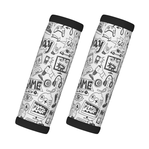 JBYJBX Videospiel Jungen Druck Stil und Funktionalität Wraps Grip Gepäck Griff Wraps Rutschfester Griff Einfacher Komfort von JBYJBX