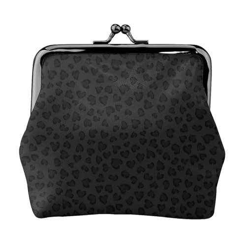 Jbyjbx Kompakte Münzbörse mit Leopardenmuster, niedlich, klein, mit Reißverschluss, mit Kussverschluss, für den täglichen Gebrauch und als Geschenk von JBYJBX