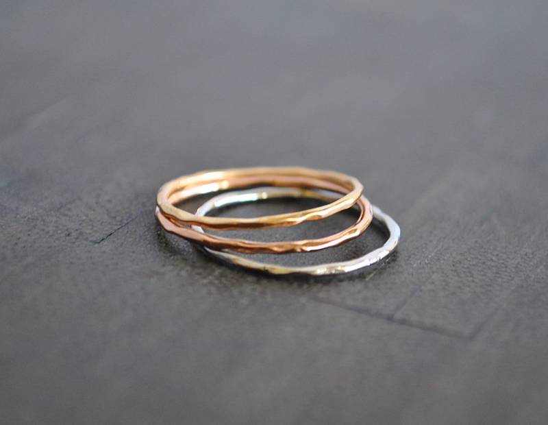 Gehämmerte Stapelbare Ringe von JBeseda