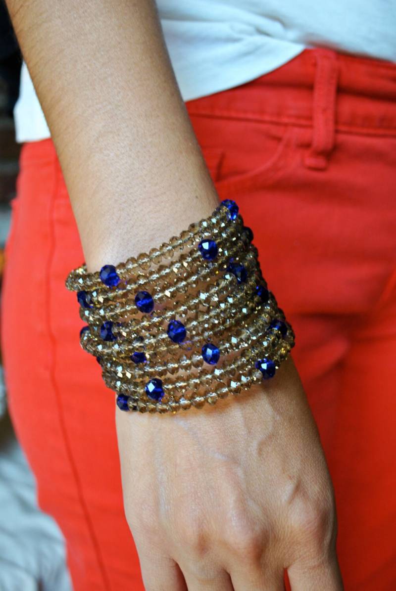 Handgefertigte Perlen Swarovski Wrap von JBeseda