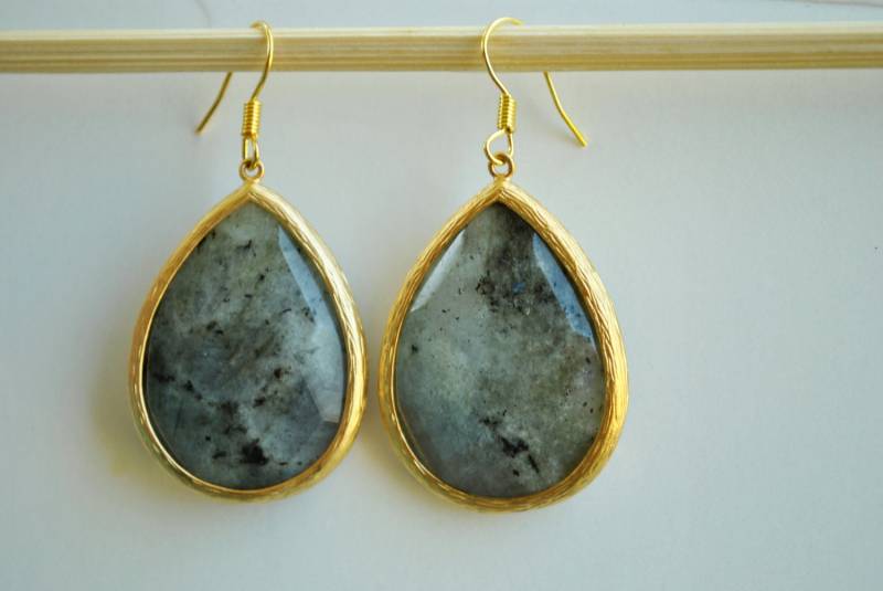Labradorit Gold Ohrringe von JBeseda