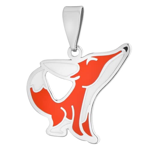 JC JEWELLER CARAT Mädchen Kinder Anhänger aus 925 Silber rhodiniert mit Emaille Teenager (Fuchs) von JC JEWELLER CARAT