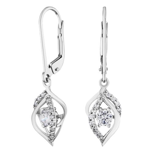 JC Jeweller Carat Damen Ohrringe Silber 925 tanzendes Zirkon (Zart) von JC JEWELLER CARAT