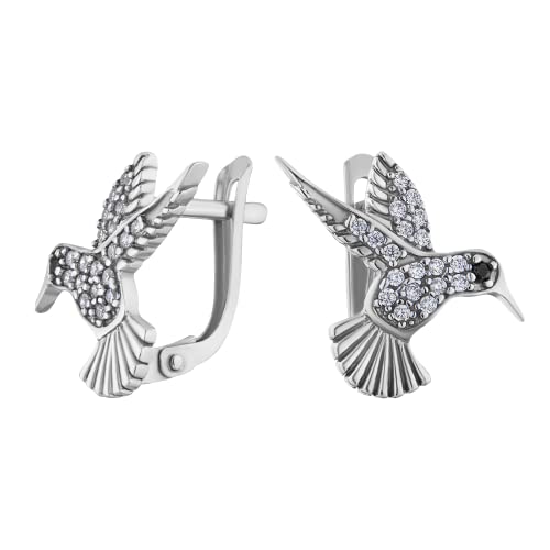 JC Jeweller Carat Damen Ohrringe echt 925 Silber rhodiniert mit Geschenkbox (Vogel) von JC JEWELLER CARAT