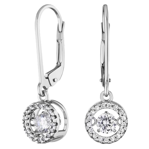 JC Jeweller Carat Damen Ohrringe Silber 925 tanzendes Zirkon (Elegant) von JC JEWELLER CARAT