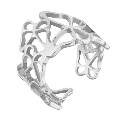 JC Jeweller Carat Mono Manschetten Cuff Ohrring 925 Silber rhodiniert Damen mit Geschenkbox (Schmetterling) von JC JEWELLER CARAT