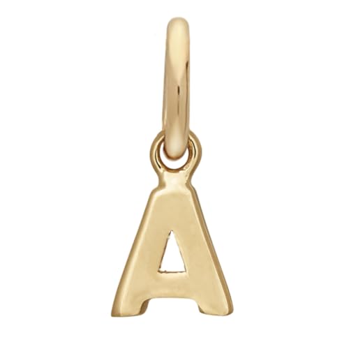 JC Schmuck | Buchstaben Goldanhänger | Anhänger 585 Gelbgold | Initialien Kettenanhänger Unisex Kinder Damen inkl. Schmucketui 14 Karat | 283 077 (Buchstabe A) von JC Trauringe