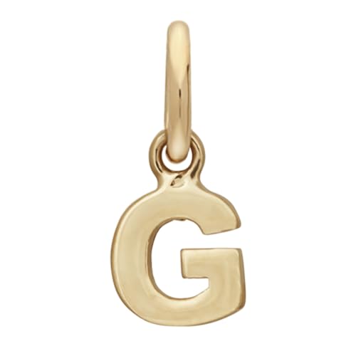 JC Schmuck | Buchstaben Goldanhänger | Anhänger 585 Gelbgold | Initialien Kettenanhänger Unisex Kinder Damen inkl. Schmucketui 14 Karat | 283 077 (Buchstabe G) von JC Trauringe