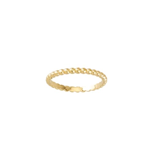 JC Schmuck Echt 585 Gold Damen Kugel Ring Schmuckring Design in Gelbgold Kugelring Größe wählbar Schmuck für Frauen Unisex | Made in Germany I 8850 von JC Trauringe