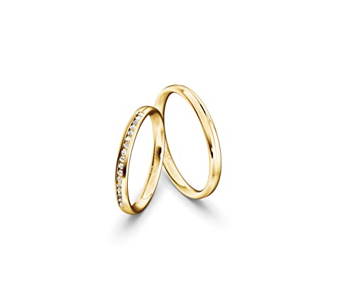 JC Trauringe Gold 585 Gold Paarpreis Poliert I Partnerringe Gelbgold mit Gravur in edler Schatulle I 2 Hochzeitsringe Herrenring ohne & Damenring mit Zirkoniasteine I ICT49 JC Trauringe Gold 585 Gold Paarpreis Poliert I Partnerringe Gelbgold mit Gravur in edler Schatulle I 2 Hochzeitsringe Herrenring ohne & Damenring mit Zirkoniasteine I ICT49 von JC Trauringe