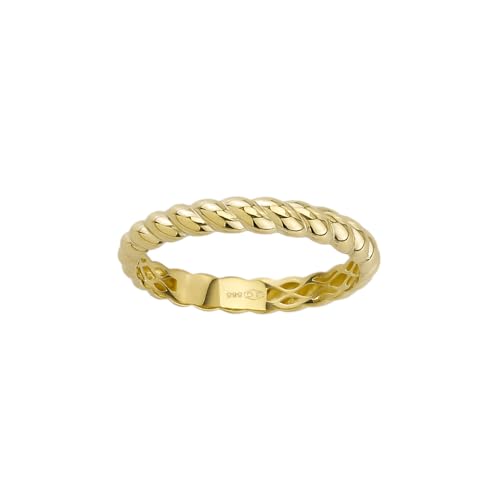 JC Trauringe Goldring Schmuckring geflochten in Echt 585 Gold klassische, schlichte Damenringe Damen Schmuck in Gelbgold inkl. Schmucketui 8620 von JC Trauringe