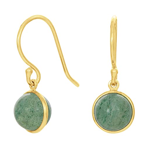 JC Trauringe Ohrhänger mit grünem Aventurin Damen Ohrringe Paar 925 Sterling Silber Gelbgold vergoldet JC Trauringe Ohrhänger mit grünem Aventurin Damen Ohrringe Paar 925 Sterling Silber Gelbgold vergoldet von JC Trauringe