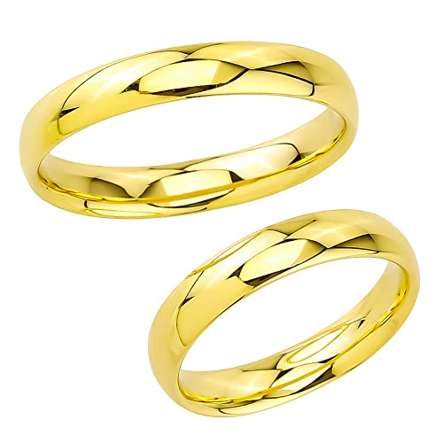 JC Trauringe | Paarpreis | Traumhafte Hohle Eheringe 3 mm breit I 333 Gold Poliert I Verlobungsringe Partnerringe Gelbgold mit Gravur in edler Schatulle I 2 Hochzeitsringe | Ringe ohne Stein I AP01 JC Trauringe | Paarpreis | Traumhafte Hohle Eheringe 3 mm breit I 333 Gold Poliert I Verlobungsringe Partnerringe Gelbgold mit Gravur in edler Schatulle I 2 Hochzeitsringe | Ringe ohne Stein I AP01 von JC Trauringe