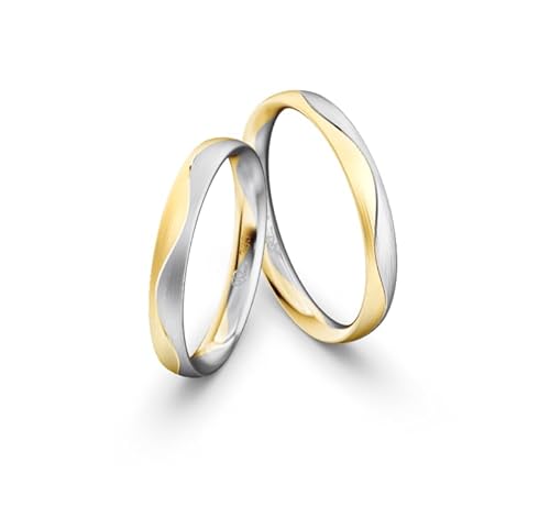 JC Trauringe | Paarringe | Traumhafte Eheringe 3 mm breit I 333 Gold Mattiert I Verlobungsringe Partnerringe Bicolor mit Gravur in edler Schatulle I 2 Hochzeitsringe | Ringe ohne Stein I NT06 JC Trauringe | Paarringe | Traumhafte Eheringe 3 mm breit I 333 Gold Mattiert I Verlobungsringe Partnerringe Bicolor mit Gravur in edler Schatulle I 2 Hochzeitsringe | Ringe ohne Stein I NT06 von JC Trauringe