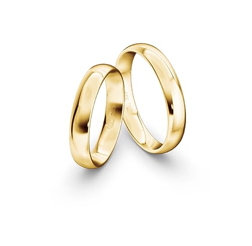 JC Trauringe | Paarringe | Traumhafte Eheringe 4 mm breit I 333 Gold Poliert I Verlobungsringe Partnerringe Gelbgold mit Gravur in edler Schatulle I 2 Hochzeitsringe | Ringe ohne Stein I NT01 JC Trauringe | Paarringe | Traumhafte Eheringe 4 mm breit I 333 Gold Poliert I Verlobungsringe Partnerringe Gelbgold mit Gravur in edler Schatulle I 2 Hochzeitsringe | Ringe ohne Stein I NT01 von JC Trauringe