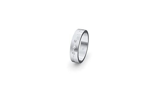 JC Trauringe Silber 925 Einzelring Ehering I Wedding Rings | Verlobungs-ring | Partnerring mit Gravur in edler Schatulle 1 Hochzeitsring Damenring mit Zirkonia Steine STL46 von JC Trauringe