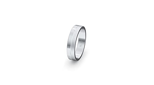 JC Trauringe Unisex Silber 925 Einzelring Ehering I Wedding Rings | Verlobungs-ring | Partnerring mit Gravur in edler Schatulle 1 Hochzeitsring Herrenring STL47 von JC Trauringe