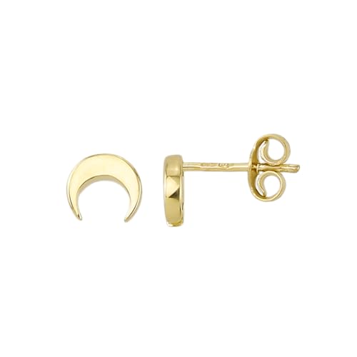 Ohrstecker Ohrringe Halbmond in Echt 585 Gold klassische, schlichte Ohrringe Ohrschmuck Damen Schmuck Goldstecker in Gelbgold inkl. Schmucketui | JC Trauringe 8534 von JC Trauringe