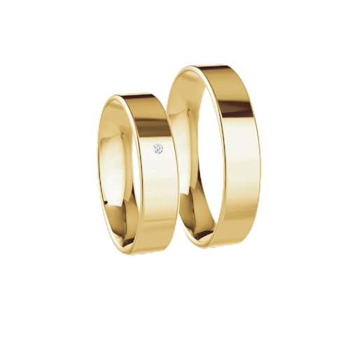 Verlobungsringe Eheringe Trauringe Partnerringe 2 Ringe in 333 Gold *MIT PROFIL AUSWAHL* Klassische Ringe (Profil 13) von JC Trauringe