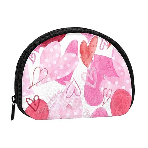 Aquarell Liebe Shell Brieftasche Mini Aufbewahrungstasche Kleine Geldbörse Geldbörsen Geldbörse Geldbörse Geldbörse Frauen Geldbörse Männer, Schwarz , Einheitsgröße, Zeitgenössisch von JCAKES