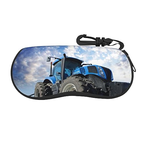 JCAKES Bauernhof Traktor Ultraleichtes und praktisches Soft-Shell Brillenetui (horizontal) Brillenetui Sonnenbrillenetui Brillenetui Damen Soft Brillenetui Herren Brillenetui Kosmetiktasche, Schwarz , von JCAKES