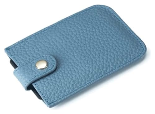 JCAKES Geldbörsen Geldbörse Damen Leder Geldbörse Mini Kartenhalter All in One Universelle Münzbörsen Unisex Einfache Münztasche Reißfest Einfach (Color : Blue-1) von JCAKES