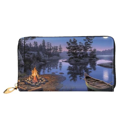 JCAKES Grand Teton National Park Ledergeldbörse Herren Geldbörsen Frauen Geldbörsen Reisebrieftasche Brieftaschen für Männer Geldbörse für Frauen Herren Ledergeldbörse Personalisierte Geldbörsen für von JCAKES