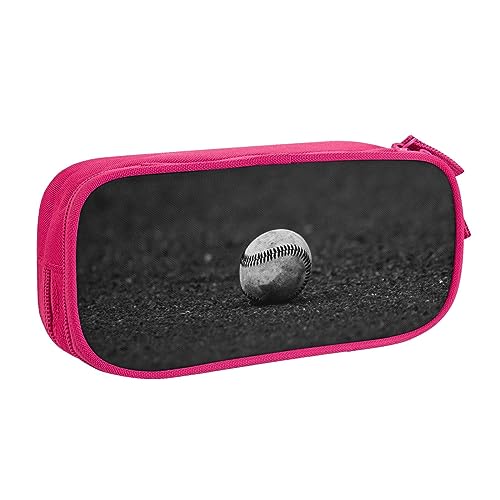 JCAKES Großes Federmäppchen für Jungen und Mädchen, Baseball-Schreibwaren, Stifttasche, Bleistifttasche, große Kapazität, doppellagig, rose, Einheitsgröße, Taschen-Organizer von JCAKES