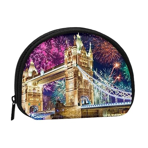 Night London Tower Bridge Shell Wallet Mini Aufbewahrungstasche Kleine Münzbörse Geldbörsen Münzbörsen Beutel Münzgeldbörse Damen Münzgeldbörse Herren, Schwarz , Einheitsgröße, Zeitgenössisch von JCAKES