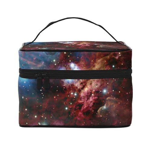 Space with Cluster Make-up-Tasche für Damen, tragbare Reise-Kosmetiktasche für Alltagsgegenstände, Platz mit Cluster, Einheitsgröße von JCAKES