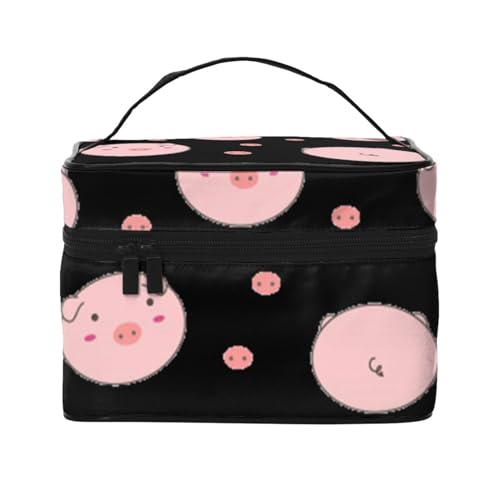 Starry Divination Constellation Damen Make-up Tasche - Tragbare Reise Kosmetiktasche für Alltagsgegenstände, Puderschwein, Einheitsgröße von JCAKES