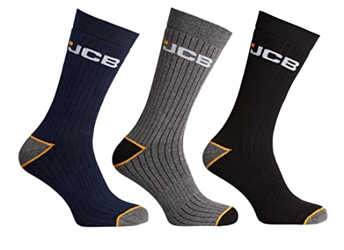 3 Paar Herren Socken JCB Outdoor Activity – aus Offizielle JCB – farblich sortiert – UK Größe 9–12 von JCB