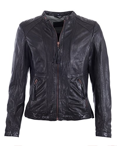 JCC Damen Lederjacke Inklusive Kurzem Stehkragen 6011099-2 Black M von JCC