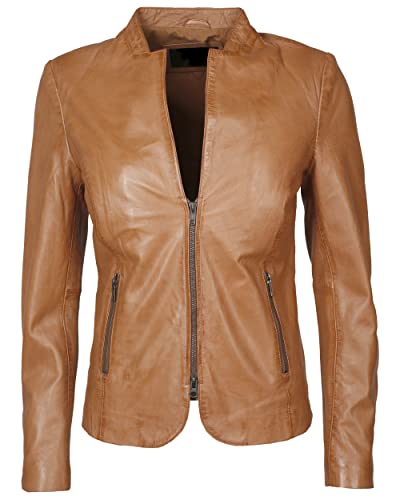 JCC Damen Lederjacke Lida Cognac 36 von JCC