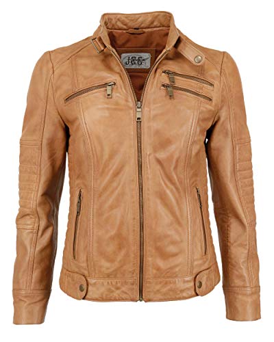 JCC Damen Lederjacke Sirpa Cognac 40 von JCC