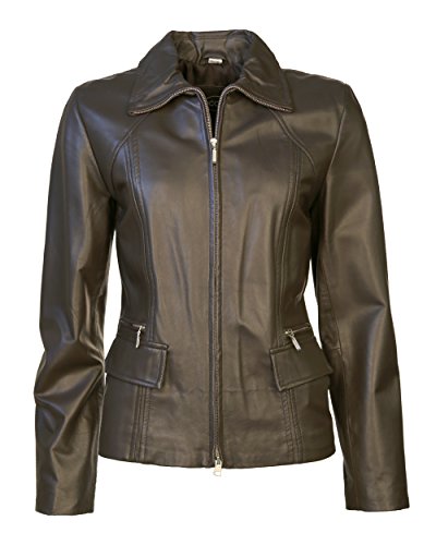 JCC Damen Lederjacke Triesta Brown 48 von JCC