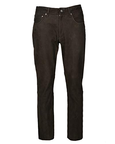 JCC Herren Lederhose Mit Gerader Beinlänge Phill Brown 54 Braun von JCC