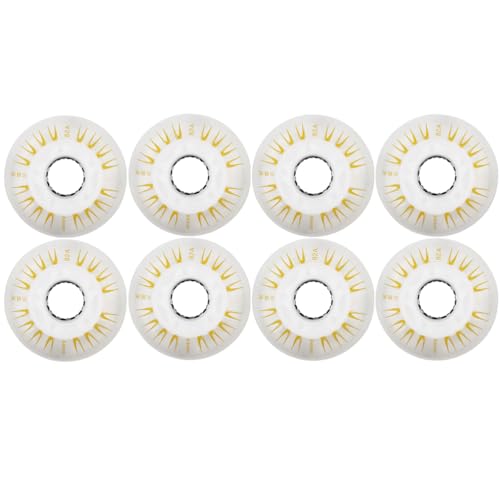JCCHT 8 Stück leuchtende Inline-Skate-Räder, 64 mm, 68 mm, 70 mm, 85 A, Rollschuh-Räder, passend für Kinder/Kinder,Weiß,70mm JCCHT 8 Stück leuchtende Inline-Skate-Räder, 64 mm, 68 mm, 70 mm, 85 A, Rollschuh-Räder, passend für Kinder/Kinder,Weiß,70mm von JCCHT