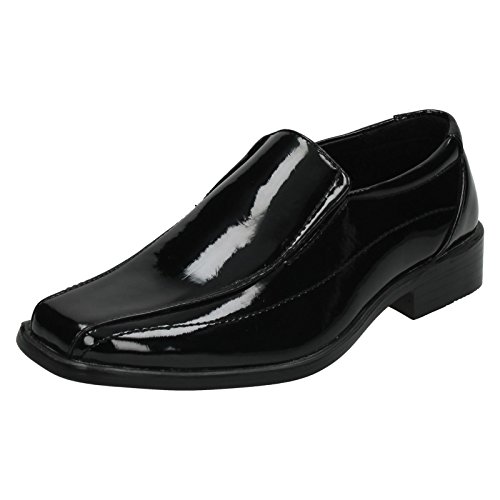 Formelle Schlupfschuhe für Jungen, schwarzer lack, 18 EU Formelle Schlupfschuhe für Jungen, schwarzer lack, 18 EU von JCDees