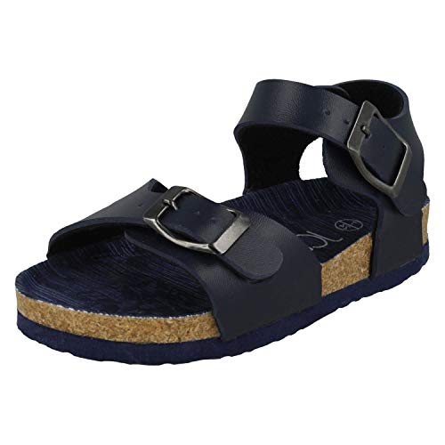 JCDees Jungen Sandalen mit Schnalle, Schwarz - Schwarz - Größe: 23 EU von JCDees
