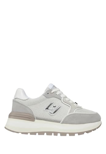 Liu Jo Flache Damen-Sneakers Marke Liu Jo, Modell Amazing 25 BA4005PX380, aus Leder., grau, 39/40 EU von JCMLDN